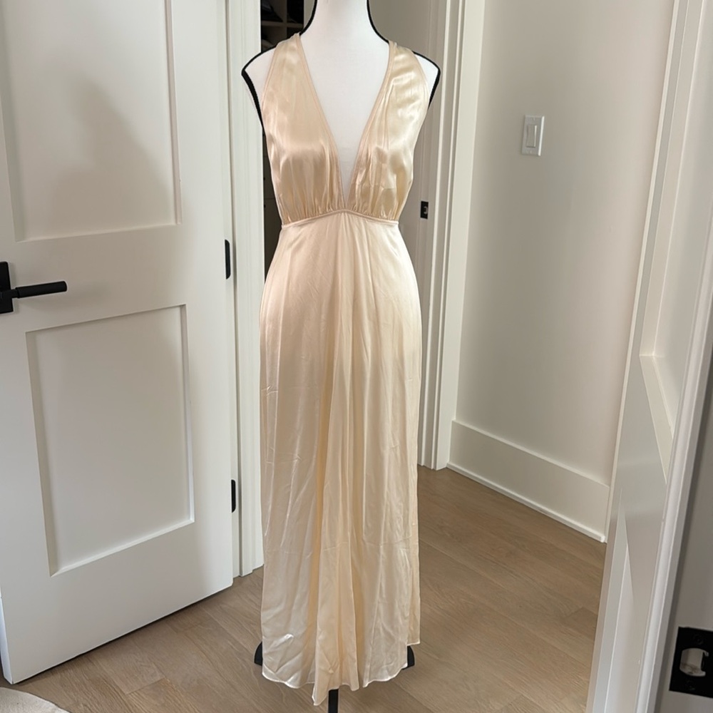 LPA halter maxi slip dress -Size XS - Ivory
